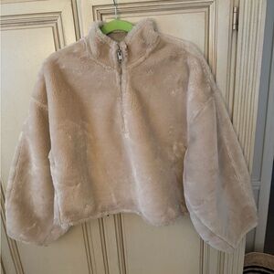 Frame Tan Faux Fur Jacket